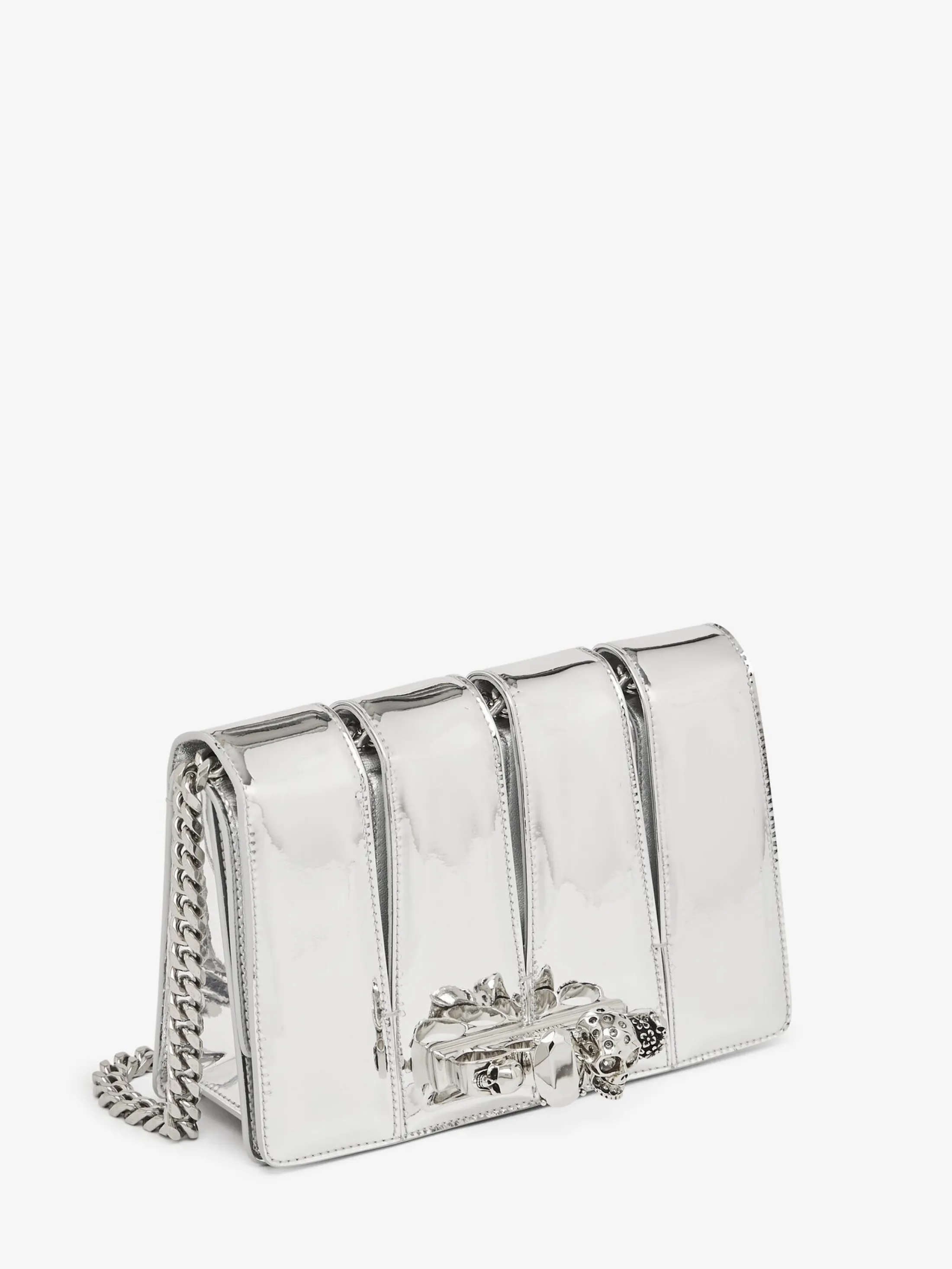 Discount Alexander McQueen Women's The Slash Bag in Silver