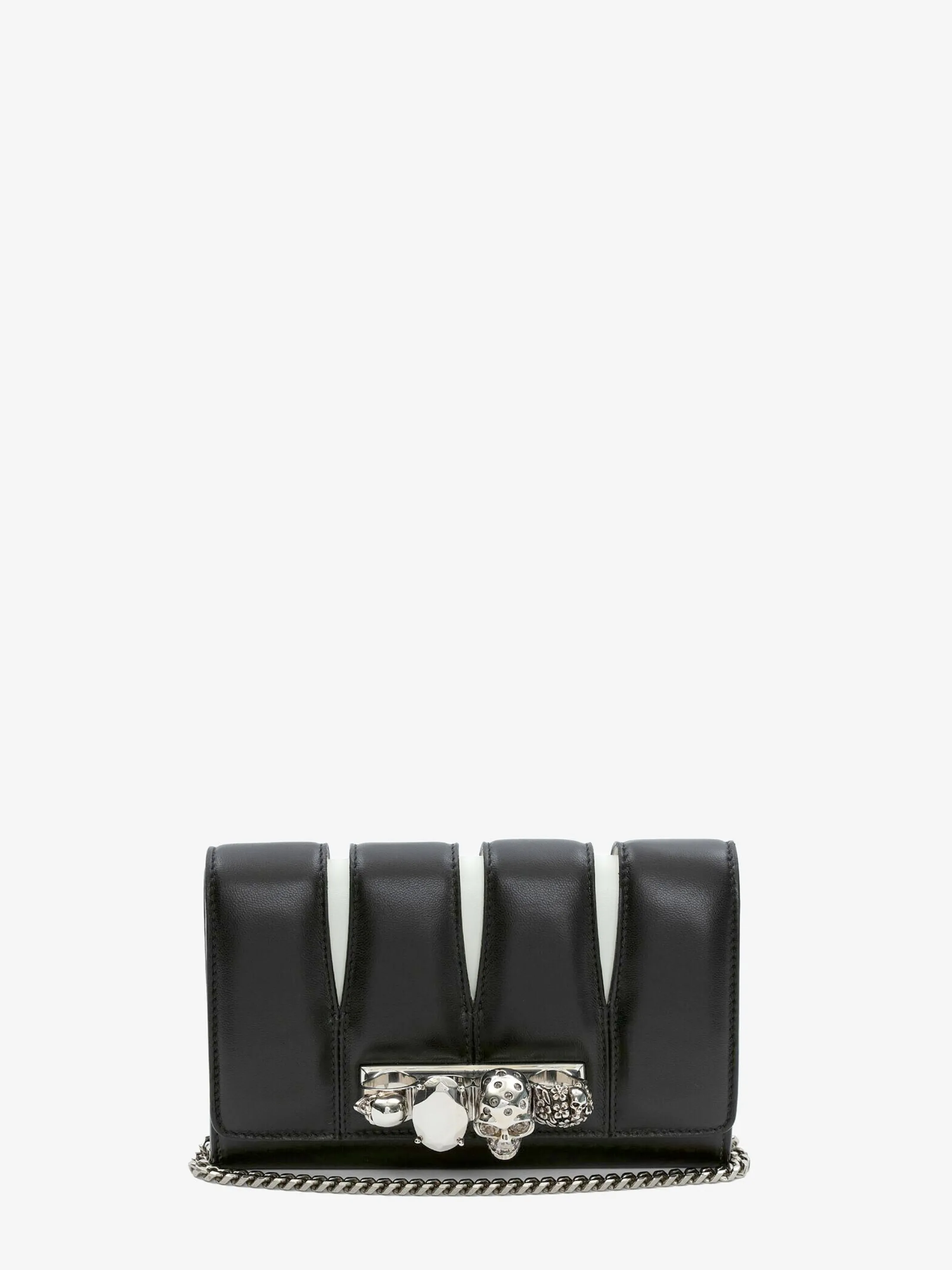 Flash Sale Alexander McQueen Women's The Slash Clutch in Black/Ivory