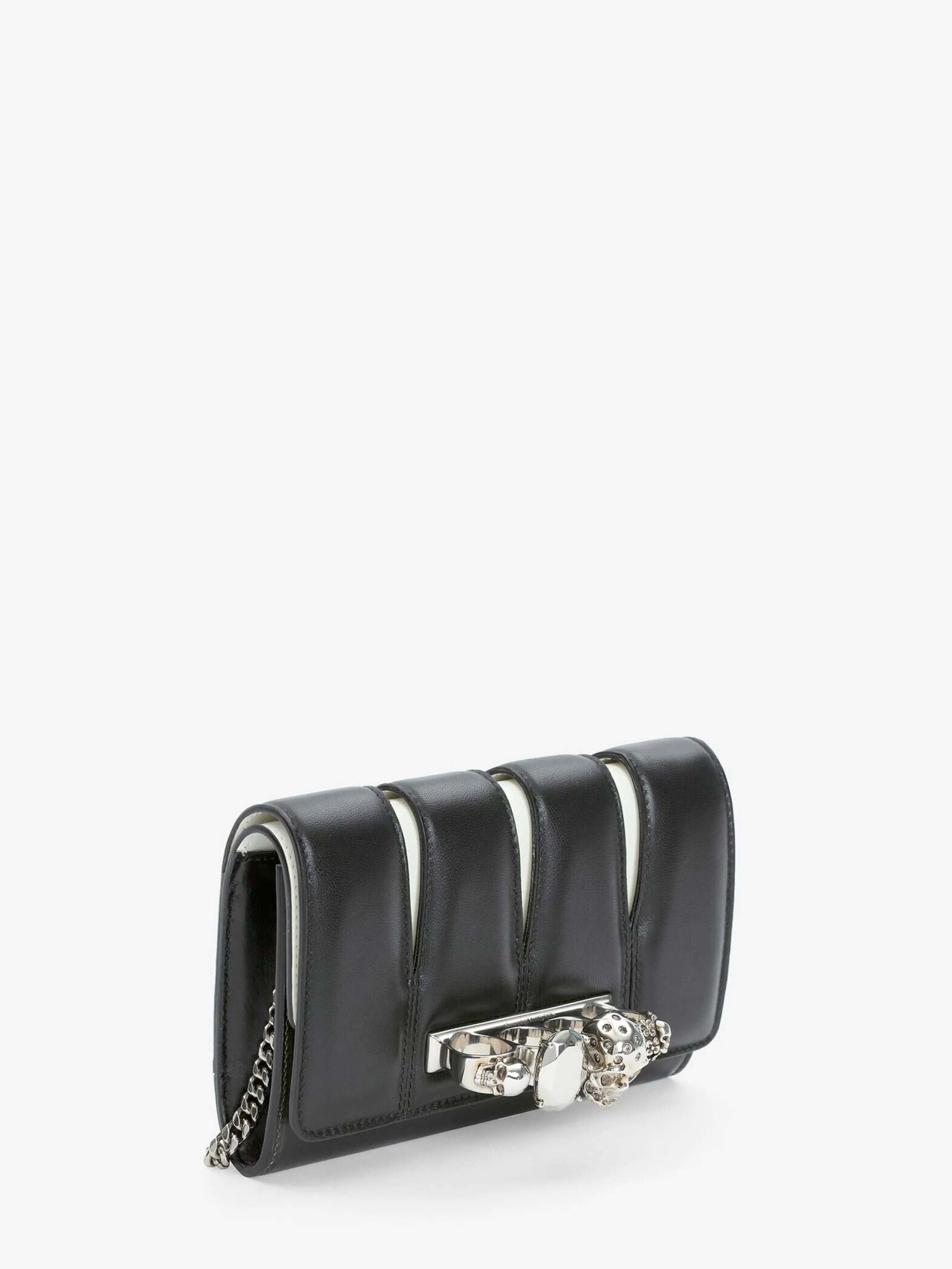 Flash Sale Alexander McQueen Women's The Slash Clutch in Black/Ivory