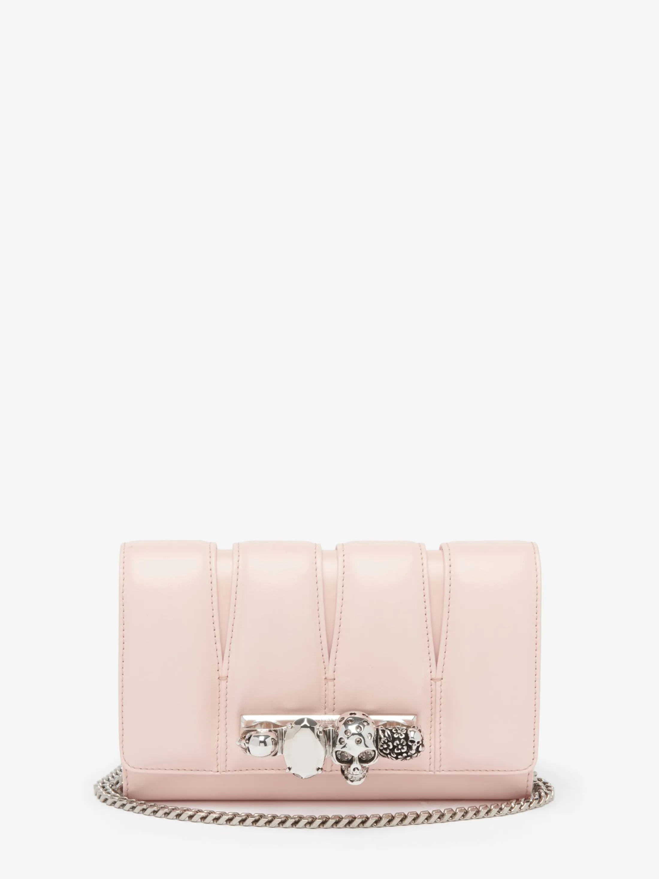 Discount Alexander McQueen Women's The Slash Clutch in Clay