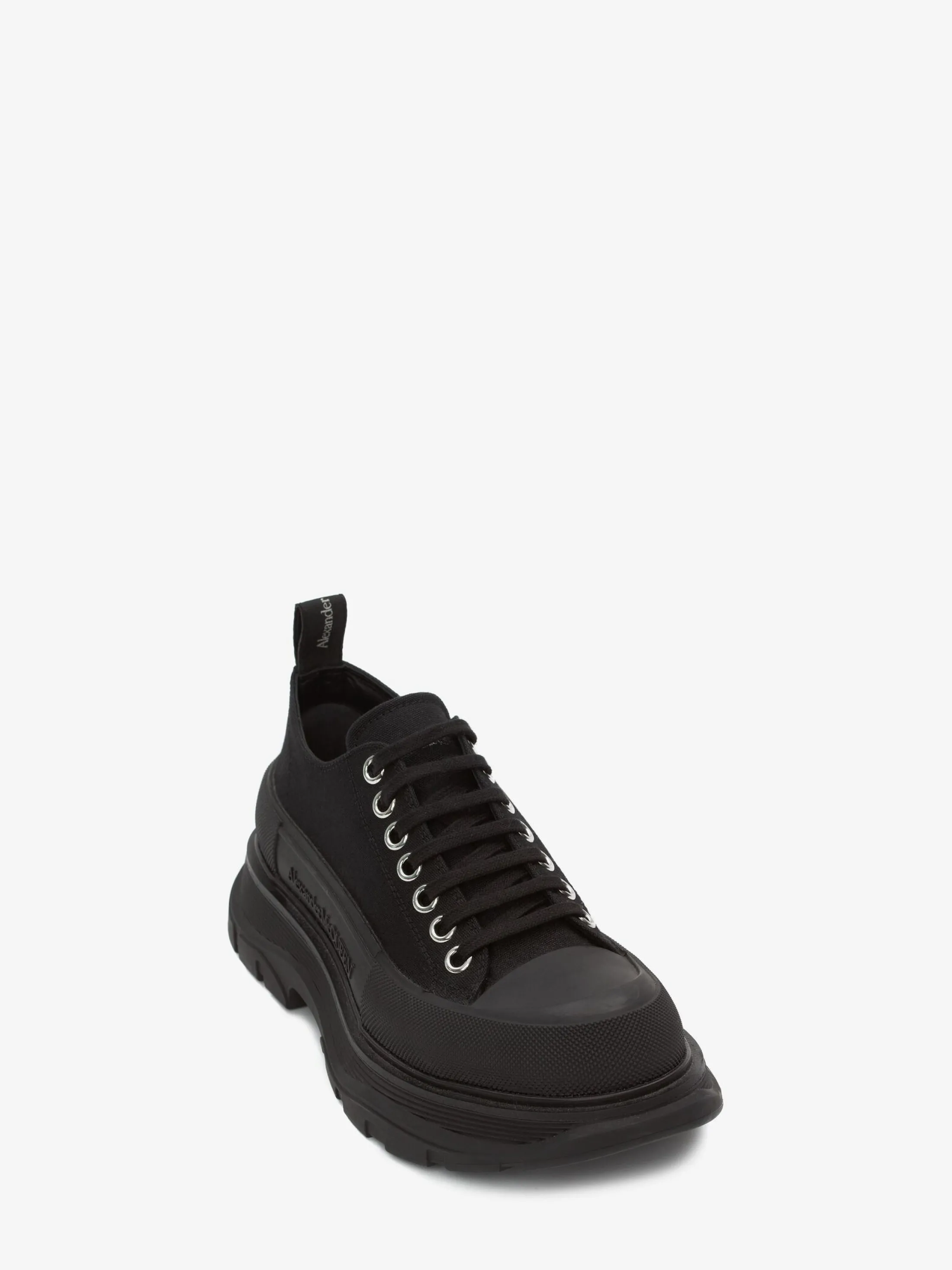 Sale Alexander McQueen Women's Tread Slick Lace Up in Black