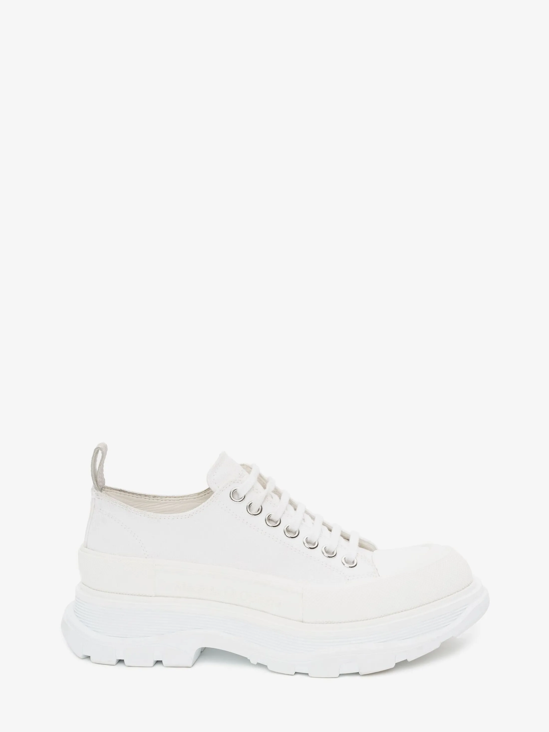 New Alexander McQueen Women's Tread Slick Lace Up in White