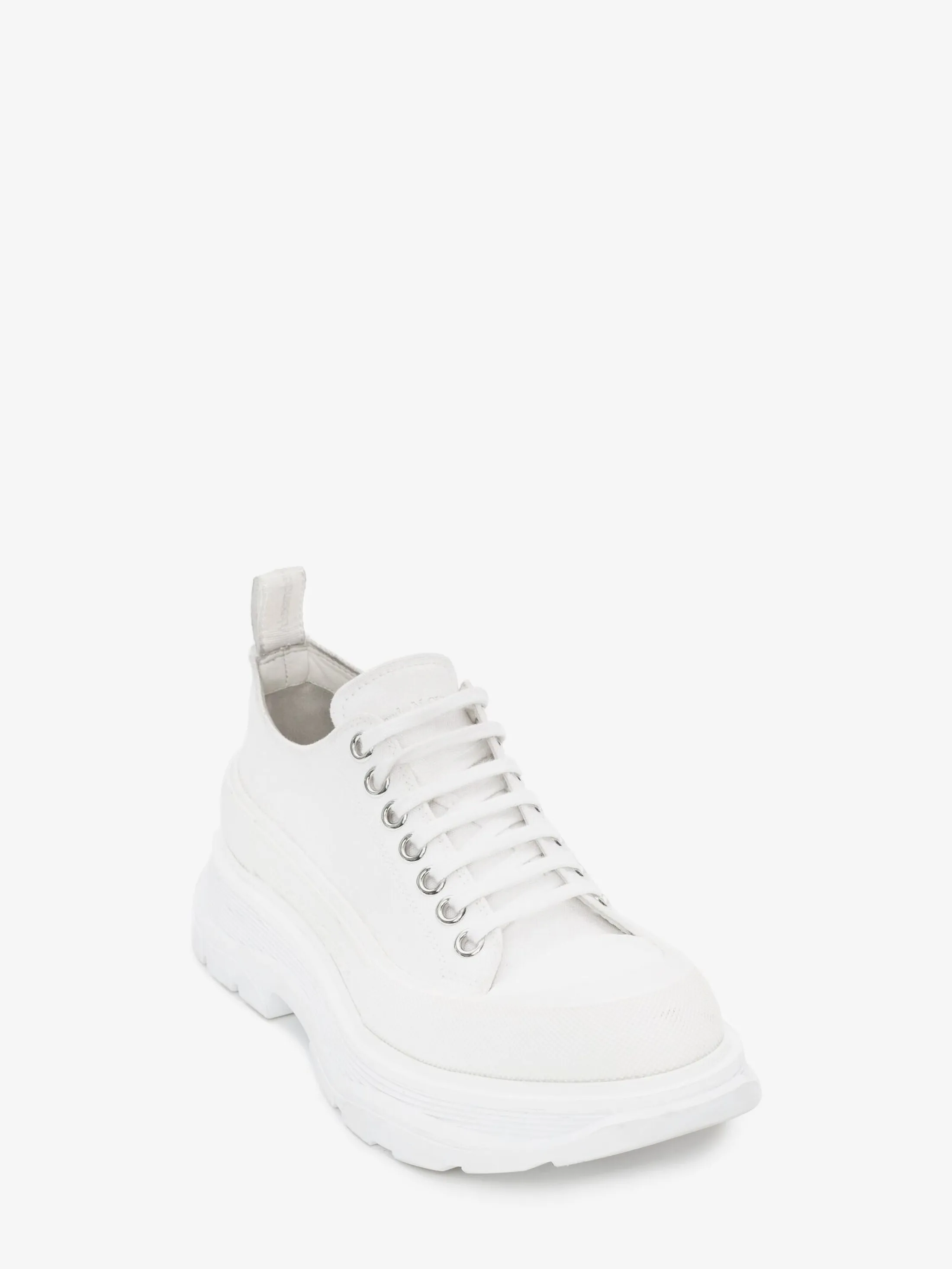 New Alexander McQueen Women's Tread Slick Lace Up in White