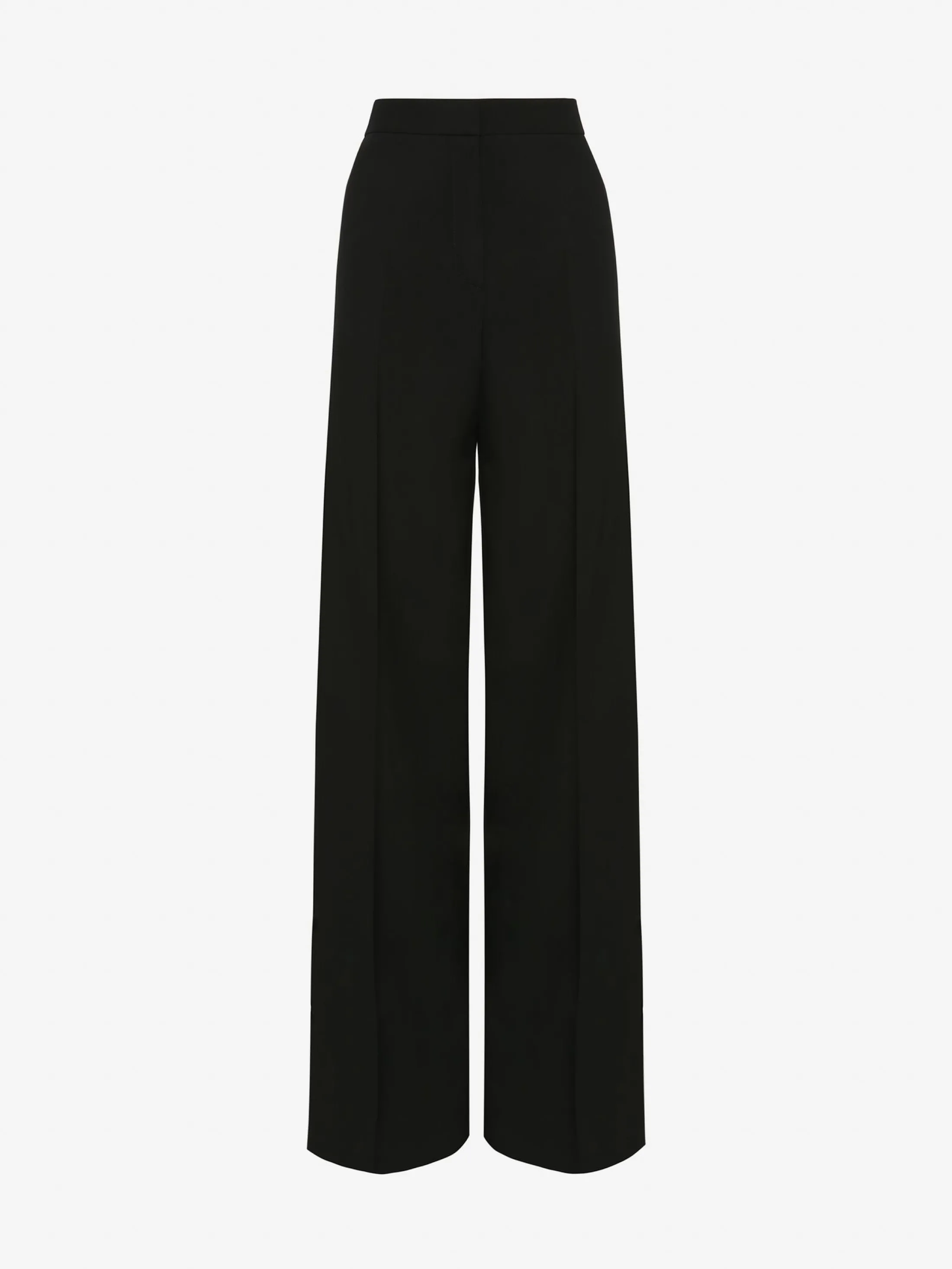 Best Sale Alexander McQueen Women's Wide Leg Trousers in Black